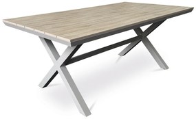 Autronic Masă de grădină, aluminiu, polywood, bej, AZT-S1510 OAK