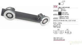Aplica moderna cu 2 spoturi LED Ring 40554