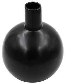 Vază decorativă porțelan 13,5x17 cm negru