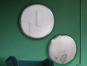 Oglinda decorativa rotunda 44cm Aries silver SV-119023