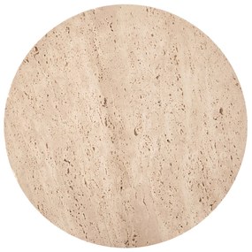 Masa de cafea Traverso travertin/alb ø40/h45 cm