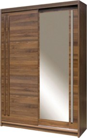 Dulap EFFECT, stejar columbia, PAL, cu 2 usi, 150x59x215 cm