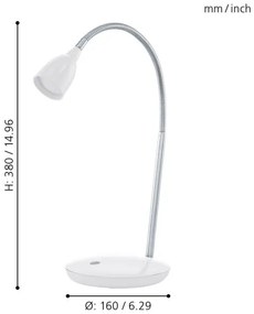 Eglo 93078 - Lampa de masa LED DURENGO 1xLED/3W/230V