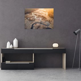 Tablou pe sticlă - Răsărit la Meander (70x50 cm)