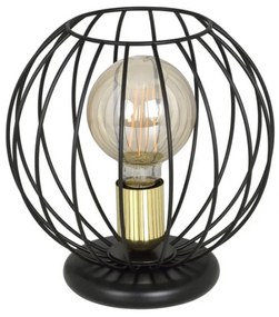 Lampa de masa decorativa design modern ALBIO negru/auriu