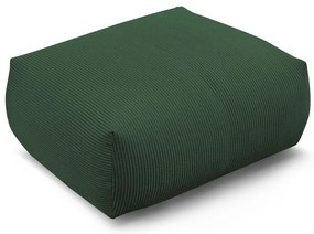 Taburet verde cu tapițerie din catifea reiată Voltaire – Bobochic Paris