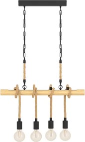 Eglo 43318 - Lustră YOUNGSTOWN cu lanț, 4xE27/40W/230V