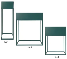 Ghiveci de flori din metal multifuncţional, verde închis, INDIZE TYP 1 WL4211