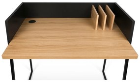 Birou TemaHome Volga Oak, negru