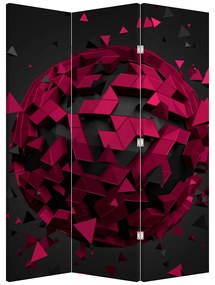 Paravan - Abstracție 3D (126x170 cm)
