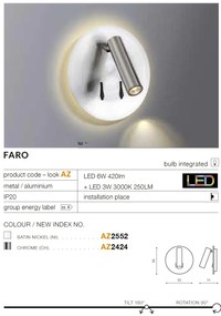 Aplica LED ambientala cu spot directionabil FARO crom