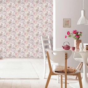 TAPET VINIL 3-1201, 10.05X1.06 M, LAVABIL, REZISTENT LA RAZELE UV, TRATAT ANTIBACTERIAN, ROZ/LILA