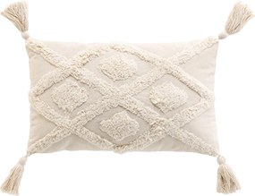 Perna cu franjuri si model smoc, 30 x 50 cm, INCA
