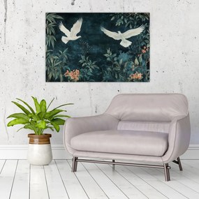 Tablou - Două porumbei (90x60 cm)