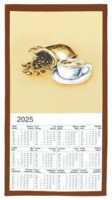 Calendar textil 2025 Cafea cu baghetă , 35 x 65 cm