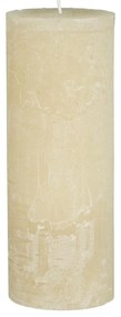 IB Laursen Lumanare coloana RUSTIC FOG CREAM 18 cm crem