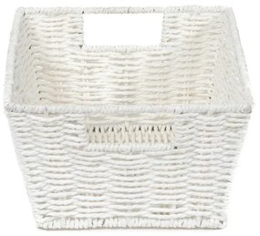 Cos din rachita compactor 31 x 24 x 14 cm, alb