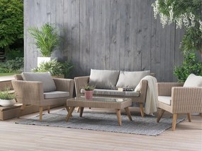 Set canapele pentru grădină Victoria (maro). 1011704