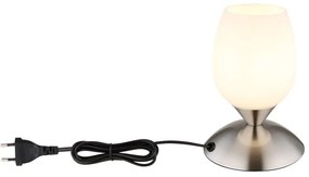 Veioza/Lampa de masa design decorativ KUWAITA nickel/opal