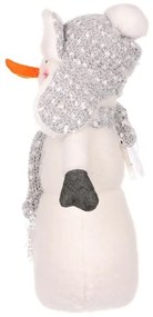 Decorațiuni de Crăciun Om de zăpadă cu stele LED, înălțime 40 cm, alb