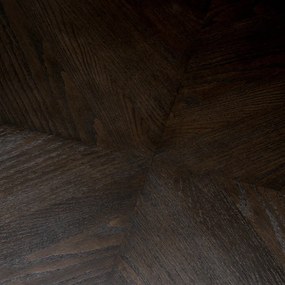 Masa dining design LUX Rexton 150x150cm, Ebony oak veneer