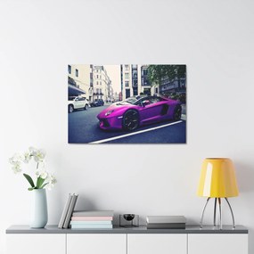 Tablou Canvas Purple Lambourghini 120x80 cm
