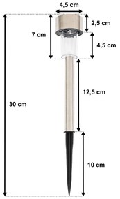 Set de lămpi LED solare 4Home, 10 buc., alb cald