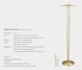 Lampadar LED, lampa de podea design modern Blanche