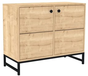 Dulap Sunalo 2 (stejar zafir + negru) . 1093360