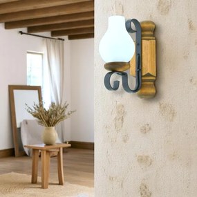 Aplică Brilagi RUSTIC 1xE14/40W/230V fag