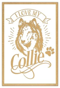 Tablouri   I Love My Dog   Gravate Laser cu Rasa Preferata