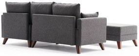 Canapea extensibilă de colț Bella Mini RightAnthracite