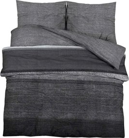 vidaXL Set cu husă de pilotă, gri închis, 200x220 cm, bumbac