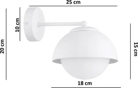 BRILAGI - Lampă de perete COSMO 1xE27/60W/230V albă