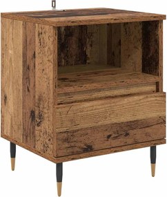 vidaXL Dulap de noapte Lemn vechi 40 x 35 x 50 cm Lemn compozit