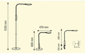 Lampă LED dimabilă 3 în 1 LED/12W/230V albă CRI 90 + telecomandă
