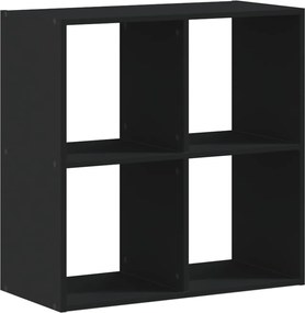 vidaXL Bibliotecă, negru, 68,5x32x68,5 cm, lemn prelucrat