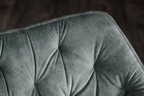 Scaun pivotant The Dutch Comfort, catifea verde inchis