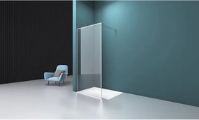 Paravan de dus tip Walk-in crom Rune Borr 110x200 cm