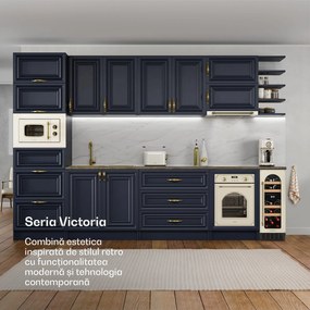 Klarstein Vinovilla Victoria 17 Duo frigider de vin, 2 zone de răcire, Control tactil, 17 sticle, 4 rafturi