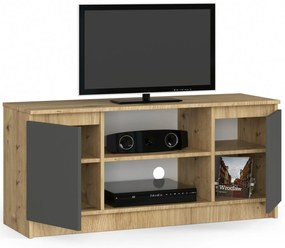 Măsuță TV Kapono (Stejar artisan + Gri). 1069924