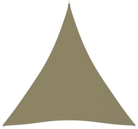 Parasolar, bej, 5x6x6 m, tesatura oxford, triunghiular