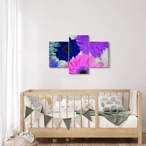 Tablou cu flori colorate (90x60 cm)