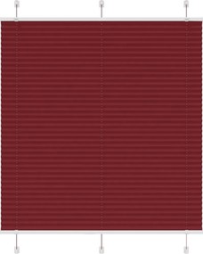 vidaXL Jaluzea plisată Bordeaux Roșu 115x100 cm Lățime țesătură