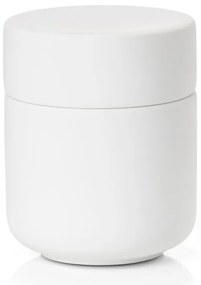 Borcan din gresie cu capac Zona UME, alb