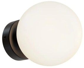 Aplica perete sau tavan design modern Basic form negru, diametru 15cm