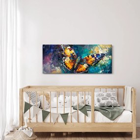 Tablou - Fluture, pictură în ulei (120x50 cm)