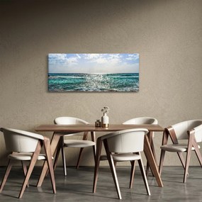 Tablou cu suprafața mării (120x50 cm)