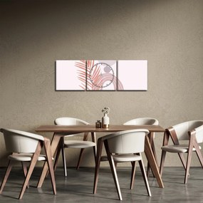Tablou - Minimalism violet N⁰1 (cu ceas) (90x30 cm)