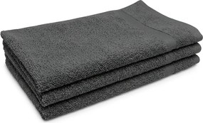 Prosop Classic mic gri inchis 30x50 cm, 100% bumbac